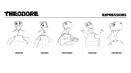 theodore – expression sheet